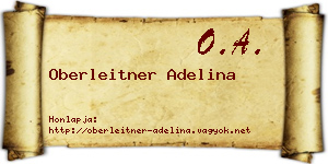 Oberleitner Adelina névjegykártya